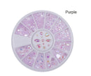 1box DIY Nail Art Wheel Tips Crystal Glitter Rhinestone 3D Nail Art Decoration  AB Color Acrylic Diamond Drill alien