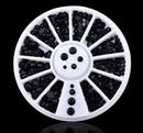 1box DIY Nail Art Wheel Tips Crystal Glitter Rhinestone 3D Nail Art Decoration  AB Color Acrylic Diamond Drill alien
