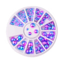 1box DIY Nail Art Wheel Tips Crystal Glitter Rhinestone 3D Nail Art Decoration  AB Color Acrylic Diamond Drill alien