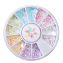 1box DIY Nail Art Wheel Tips Crystal Glitter Rhinestone 3D Nail Art Decoration  AB Color Acrylic Diamond Drill alien