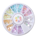 1box DIY Nail Art Wheel Tips Crystal Glitter Rhinestone 3D Nail Art Decoration  AB Color Acrylic Diamond Drill alien