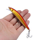 1PCS Minnow Fishing Lure 95mm 8g Floating Hard Bait Wobbler Jig Bait Crankbait Carp Striped bass Pesca Fishing tackle SwimBait