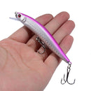 1PCS Minnow Fishing Lure 95mm 8g Floating Hard Bait Wobbler Jig Bait Crankbait Carp Striped bass Pesca Fishing tackle SwimBait