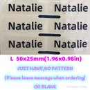 60pcs 50X25mm Name stickers Transparent Tag Sticker Customize Waterproof Personalized Labels logo kids office School Stationery