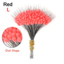 300Pcs silicon Space Bean Profession Fishing Float Resistance Anti-Strand Fish Line fishing gear Connector Stopper 0.8/1.5/2.5#