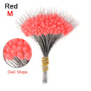 300Pcs silicon Space Bean Profession Fishing Float Resistance Anti-Strand Fish Line fishing gear Connector Stopper 0.8/1.5/2.5#