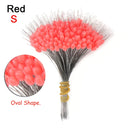 300Pcs silicon Space Bean Profession Fishing Float Resistance Anti-Strand Fish Line fishing gear Connector Stopper 0.8/1.5/2.5#