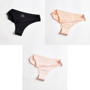 3pcs Women's Panties Underwear Thongs Sexy Lingerie Seamless Sports Female Tanga For Woman Ice Silk Seamless Panties For Women