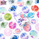 45Pcs/box Beautiful Scenery Stickers Cute Colorful Cloud Stickers Journal Diary Scrapbooking Stationery Decoration Stickers