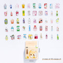 45Pcs/box Beautiful Scenery Stickers Cute Colorful Cloud Stickers Journal Diary Scrapbooking Stationery Decoration Stickers