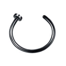 8mm Punk Stainless Steel Fake Nose Ring C Clip Lip Ring Earring Helix Rook Tragus Faux Septum Body Piercing Jewelry