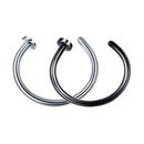 8mm Punk Stainless Steel Fake Nose Ring C Clip Lip Ring Earring Helix Rook Tragus Faux Septum Body Piercing Jewelry