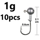 1g 2g 3g 4g 5g 10g 20g 22g 25g 28g crank Jig head hook fishing hook head Jig lure hard bait soft worm jig hook for fishing