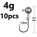 1g 2g 3g 4g 5g 10g 20g 22g 25g 28g crank Jig head hook fishing hook head Jig lure hard bait soft worm jig hook for fishing