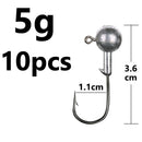 1g 2g 3g 4g 5g 10g 20g 22g 25g 28g crank Jig head hook fishing hook head Jig lure hard bait soft worm jig hook for fishing