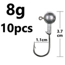 1g 2g 3g 4g 5g 10g 20g 22g 25g 28g crank Jig head hook fishing hook head Jig lure hard bait soft worm jig hook for fishing