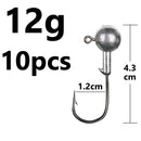 1g 2g 3g 4g 5g 10g 20g 22g 25g 28g crank Jig head hook fishing hook head Jig lure hard bait soft worm jig hook for fishing