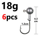 1g 2g 3g 4g 5g 10g 20g 22g 25g 28g crank Jig head hook fishing hook head Jig lure hard bait soft worm jig hook for fishing