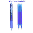 0.7mm Magic Erasable Pen Press Gel Pen Set 8 Colors Erasable Refill Rod Gel Ink Stationery Retractable Pens Washable Handle Rod