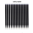 0.7mm Magic Erasable Pen Press Gel Pen Set 8 Colors Erasable Refill Rod Gel Ink Stationery Retractable Pens Washable Handle Rod