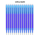 0.7mm Magic Erasable Pen Press Gel Pen Set 8 Colors Erasable Refill Rod Gel Ink Stationery Retractable Pens Washable Handle Rod