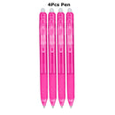 0.7mm Magic Erasable Pen Press Gel Pen Set 8 Colors Erasable Refill Rod Gel Ink Stationery Retractable Pens Washable Handle Rod