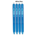 0.7mm Magic Erasable Pen Press Gel Pen Set 8 Colors Erasable Refill Rod Gel Ink Stationery Retractable Pens Washable Handle Rod