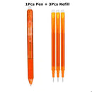 0.7mm Magic Erasable Pen Press Gel Pen Set 8 Colors Erasable Refill Rod Gel Ink Stationery Retractable Pens Washable Handle Rod