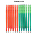 0.7mm Magic Erasable Pen Press Gel Pen Set 8 Colors Erasable Refill Rod Gel Ink Stationery Retractable Pens Washable Handle Rod
