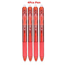 0.7mm Magic Erasable Pen Press Gel Pen Set 8 Colors Erasable Refill Rod Gel Ink Stationery Retractable Pens Washable Handle Rod