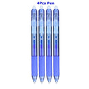 0.7mm Magic Erasable Pen Press Gel Pen Set 8 Colors Erasable Refill Rod Gel Ink Stationery Retractable Pens Washable Handle Rod