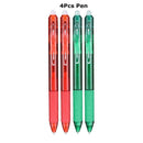 0.7mm Magic Erasable Pen Press Gel Pen Set 8 Colors Erasable Refill Rod Gel Ink Stationery Retractable Pens Washable Handle Rod