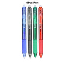 0.7mm Magic Erasable Pen Press Gel Pen Set 8 Colors Erasable Refill Rod Gel Ink Stationery Retractable Pens Washable Handle Rod