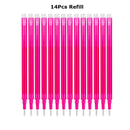 0.7mm Magic Erasable Pen Press Gel Pen Set 8 Colors Erasable Refill Rod Gel Ink Stationery Retractable Pens Washable Handle Rod