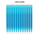 0.7mm Magic Erasable Pen Press Gel Pen Set 8 Colors Erasable Refill Rod Gel Ink Stationery Retractable Pens Washable Handle Rod