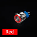 16mm Metal Push Button Switch Ring Lamp Power Symbol Buttons Waterproof  LED Light Self-lock Self-reset  1NO1NC