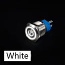 16mm Metal Push Button Switch Ring Lamp Power Symbol Buttons Waterproof  LED Light Self-lock Self-reset  1NO1NC