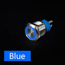 16mm Metal Push Button Switch Ring Lamp Power Symbol Buttons Waterproof  LED Light Self-lock Self-reset  1NO1NC