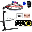 26CM Photography Lighting Phone Ringlight Tripod Stand Photo Led Selfie Remote Fill Ring Light Lamp Video Youtube Live COOK