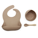 1Set Baby Bowl&Bib Personalized Name Baby Dishes Non-Slip Crockery Silicone Baby Feeding Bowl Tableware BPA Free for Baby Plate