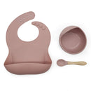 1Set Baby Bowl&Bib Personalized Name Baby Dishes Non-Slip Crockery Silicone Baby Feeding Bowl Tableware BPA Free for Baby Plate