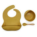 1Set Baby Bowl&Bib Personalized Name Baby Dishes Non-Slip Crockery Silicone Baby Feeding Bowl Tableware BPA Free for Baby Plate