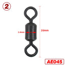 25 piece Carp Fishing Swivels Quick Change Stainless Steel for Carp Fishing Rig Fishing Accessories Terminal Tackle