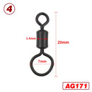 25 piece Carp Fishing Swivels Quick Change Stainless Steel for Carp Fishing Rig Fishing Accessories Terminal Tackle