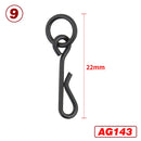 25 piece Carp Fishing Swivels Quick Change Stainless Steel for Carp Fishing Rig Fishing Accessories Terminal Tackle