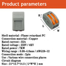 1/3/5/10/100pcs Universal Cable wire Connectors 222 TYPE Fast Home Compact wire Connection push in Wiring Terminal Block 2-8 Pin
