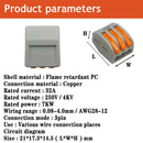 1/3/5/10/100pcs Universal Cable wire Connectors 222 TYPE Fast Home Compact wire Connection push in Wiring Terminal Block 2-8 Pin