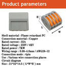 1/3/5/10/100pcs Universal Cable wire Connectors 222 TYPE Fast Home Compact wire Connection push in Wiring Terminal Block 2-8 Pin