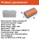 1/3/5/10/100pcs Universal Cable wire Connectors 222 TYPE Fast Home Compact wire Connection push in Wiring Terminal Block 2-8 Pin