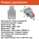 1/3/5/10/100pcs Universal Cable wire Connectors 222 TYPE Fast Home Compact wire Connection push in Wiring Terminal Block 2-8 Pin